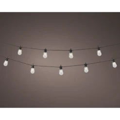 Lumineo Budget Feestverlichting Lichtsnoer - Peervorm - 950cm - 20 LEDS - Warm Wit -Exporteren Lente Tuin Winkel budget feestverlichting lichtsnoer peervorm 950cm 20 leds warm wit netstroom 2 3