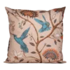 Buitenkussen Blauwe Vogel En Bloemen 45x45cm - Tuinkussen -Exporteren Lente Tuin Winkel buitenkussen blauwe vogel en bloemen 45x45cm tuinkussen polyester 1