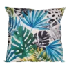 Buitenkussen Palmblad Blauw 45x45cm - Tuinkussen -Exporteren Lente Tuin Winkel buitenkussen palmblad blauw 45x45cm tuinkussen polyester 1