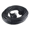 Calex Verlengkabel - Zwart - IP44 - 15m