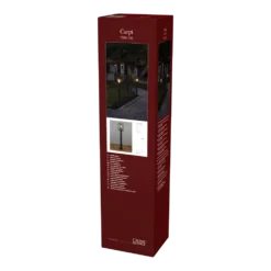 Konstsmide Carpi 230V 1 Lichts Staande Buitenlamp E27, 16x100cm, Transparant Glas, Max 60W -Exporteren Lente Tuin Winkel carpi 230v 1 lichts staande buitenlamp e27 16x100cm transparant glas 5