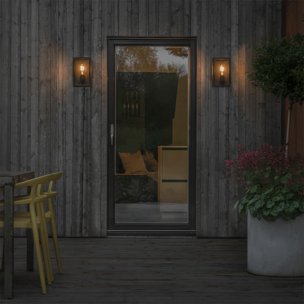 Konstsmide Carpi 230V Wandlamp Flush E27, 12x28cm, Transparant Glas, Max 60W - Afbeelding 3