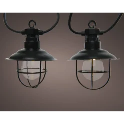 Lumineo Feestverlichting Lichtsnoer - 450cm - 10 LEDS - Warm Wit -Exporteren Lente Tuin Winkel feestverlichting lichtsnoer 450cm 10 leds warm wit netstroom 2 3