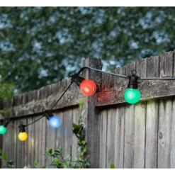 Lumineo Feestverlichting Lichtsnoer - Bolvorm - Twinkel Effect - 950cm - 20 LEDS - Multi -Exporteren Lente Tuin Winkel feestverlichting lichtsnoer bolvorm twinkel effect 950cm 20 leds multi netstroom 3 3