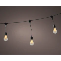 Lumineo Feestverlichting Lichtsnoer - Classic Vorm - 950cm - 20 LEDS Groot - Klassiek Warm -Exporteren Lente Tuin Winkel feestverlichting lichtsnoer classic vorm 950cm 20 leds groot klassiek warm netstroom 2 3