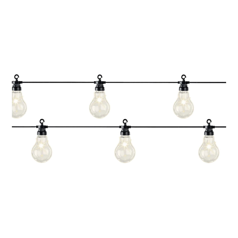 Lumineo Feestverlichting Lichtsnoer - Classic Vorm - 950cm - 20 LEDS - Warm Wit - Afbeelding 4