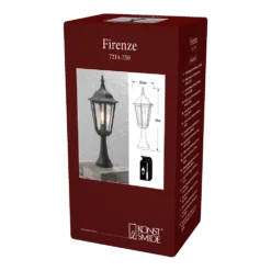 Konstsmide Firenze 1-lichts Kleine/Staande Buitenlamp 55cm, E27 Max 100W -Exporteren Lente Tuin Winkel firenze 1 lichts kleine staande buitenlamp 55cm e27 max 100w netstroom 3