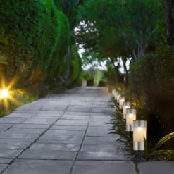 Lumineo LED Solar Tuinlamp - D6 X H14cm - RVS - 10st. -Exporteren Lente Tuin Winkel led solar tuinlamp d6 x h14cm rvs 10st solar 3 3