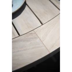Louvre Dining Tafel Met Alu Poten - U00f8 160 Cm - Natural Teak -Exporteren Lente Tuin Winkel louvre dining tafel met alu poten 160 cm natural teak 5 1