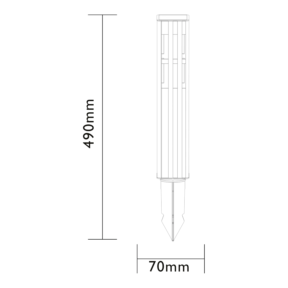 Luxform Hybride Solar Tuinlamp Florida 10-20 Lumen - Afbeelding 4