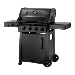 Napoleon Phantom Freestyle 425 - Mat Zwart Met RVS Roosters En Deur - Gas Barbecues