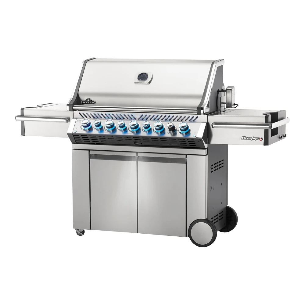 Napoleon Prestige PRO 665 - RVS Met Infrarode Zij- En Achterbranders - Incl. Draaispit - Gas Barbecues