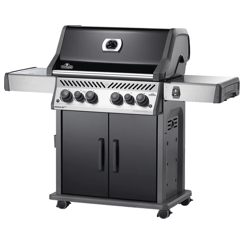 Napoleon Rogue SE 525 - Zwart Met Gietijzeren Roosters - Gas Barbecue