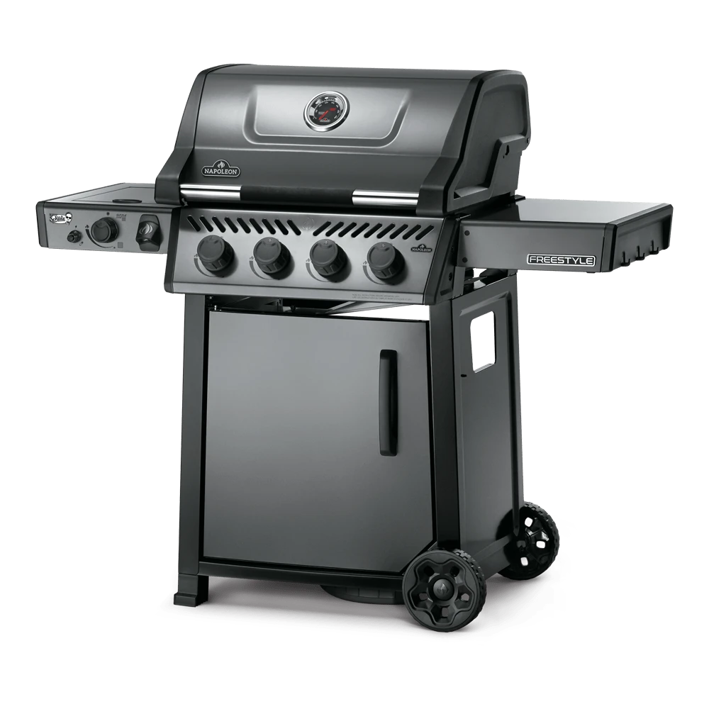 Robin Schulz Limited Edition Napoleon Freestyle 425 + Accessoires Pakket - Graphite - 5 Branders Met Sizzle Zone Zijbrander - Gas Barbecues 4 Robin Schulz Limited Edition Napoleon Freestyle 425 + Accessoires Pakket - Graphite - 5 Branders Met Sizzle Zone Zijbrander - Gas Barbecues - Afbeelding 2