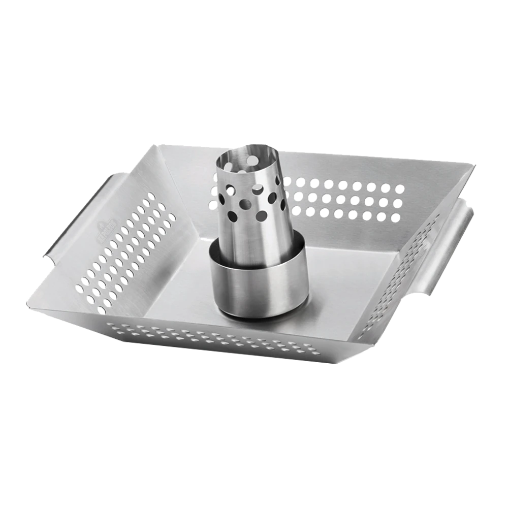 RVS Gevogeltehouder En Wok - Napoleon 3 RVS Gevogeltehouder En Wok - Napoleon