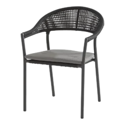 Sienna Dining Stoel - Grijs - Incl. Kussen