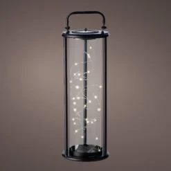 Lumineo Solar Lantaarn - LED - D15 X H42cm - Zwart -Exporteren Lente Tuin Winkel solar lantaarn led d15 x h42cm zwart solar 2 3