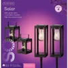 Lumineo Solar Set Met Tuinlamp En Lantaarn - LED - D10.5 X H80cm - Zwart - 4st. -Exporteren Lente Tuin Winkel solar set met tuinlamp en lantaarn led d105 x h80cm zwart 4st solar 1 3