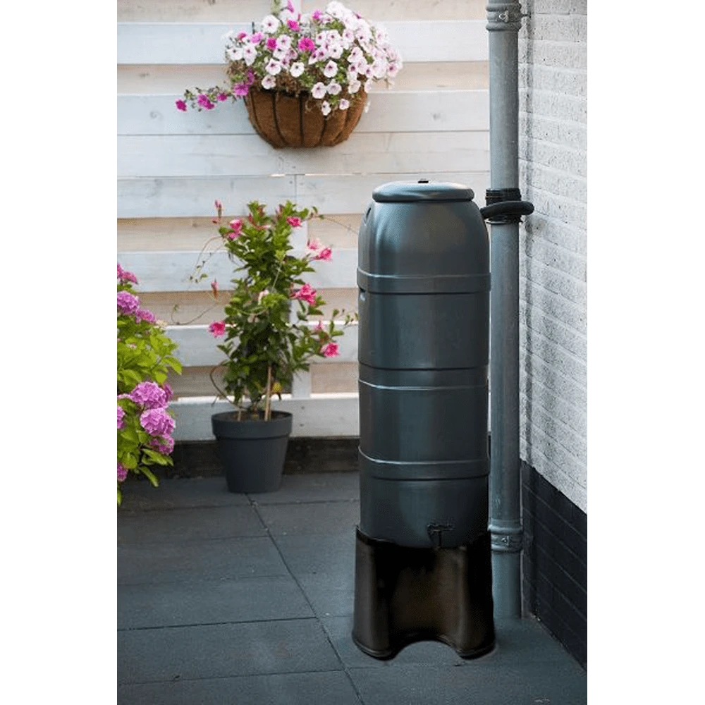 Standaard Voor Nature Regenton Slimline 100L - Zwart - H30,5xu00d843,5cm - Nature - Afbeelding 2