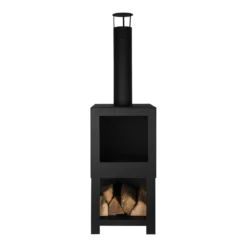 Tuinhaard Met Houtopslag - Fancy Flames