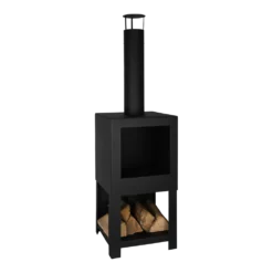 Tuinhaard Met Houtopslag - Fancy Flames -Exporteren Lente Tuin Winkel tuinhaard met houtopslag fancy flames 3