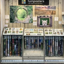 Tuinposter Musjes Op Palen - 110x45cm -Exporteren Lente Tuin Winkel tuinposter display 14