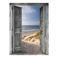 Tuinposter Stranddeur - L - 90x120cm