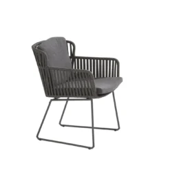 Vitali Dining Stoel - Antraciet - Incl. Kussens -Exporteren Lente Tuin Winkel vitali dining stoel antraciet incl kussens 4 2